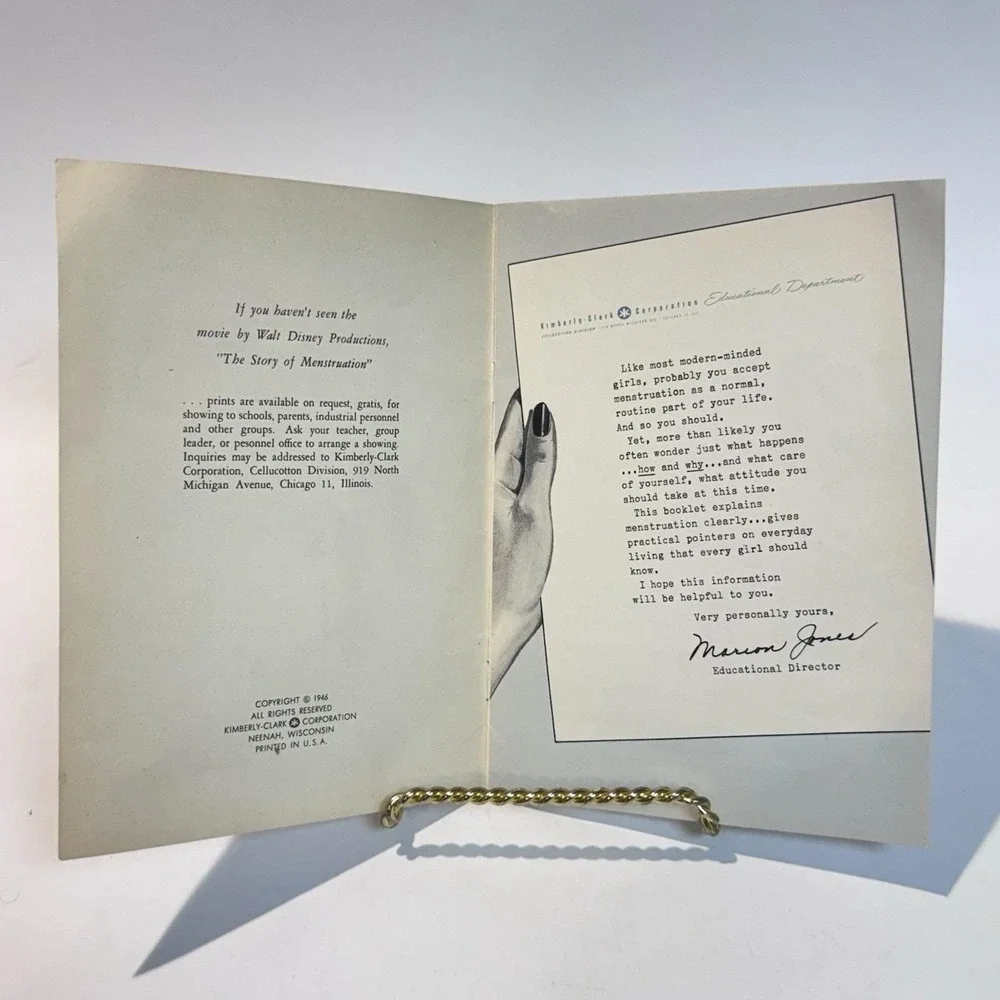 Kimberly Clark Corp 1946 1956 Vintage Paper Ephemera‎ Pamphlets for Young Women